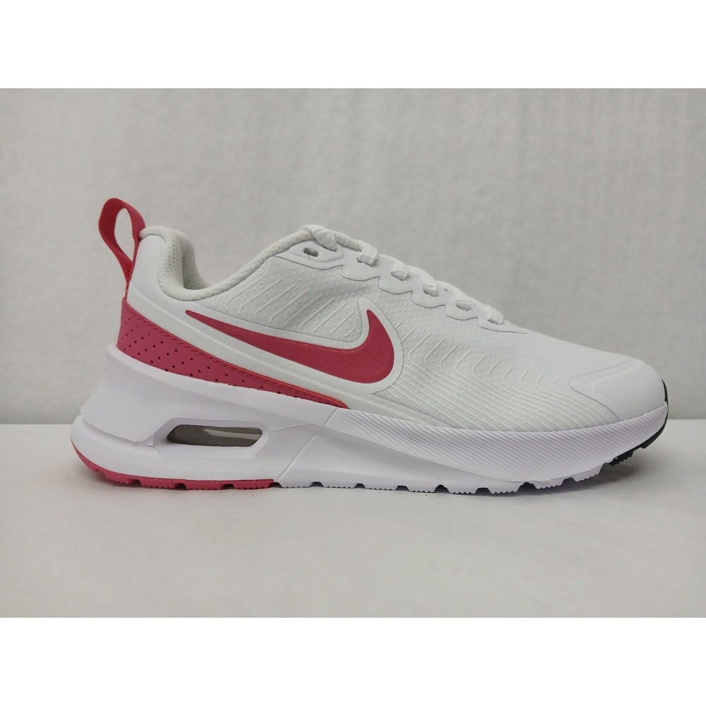 Nike Women's Air Max Nuaxis Running Shoes HF1233-100 White Aster‎ Pink Sz 6.5 - Picture 2 of 10
